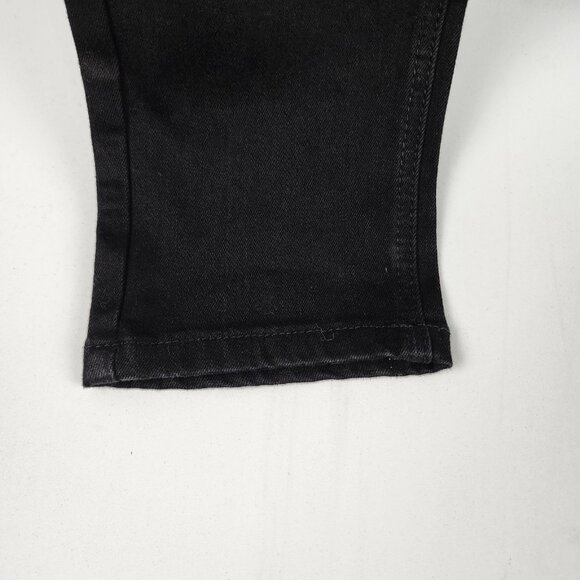 Long Tall Sally Jeans Womens 12 Black Skinny Low Rise Denim 32x35 NWT - Picture 6 of 10